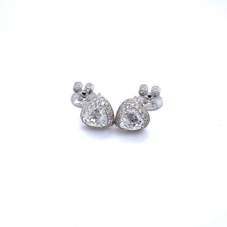 Heart Shape Diamond Earrings