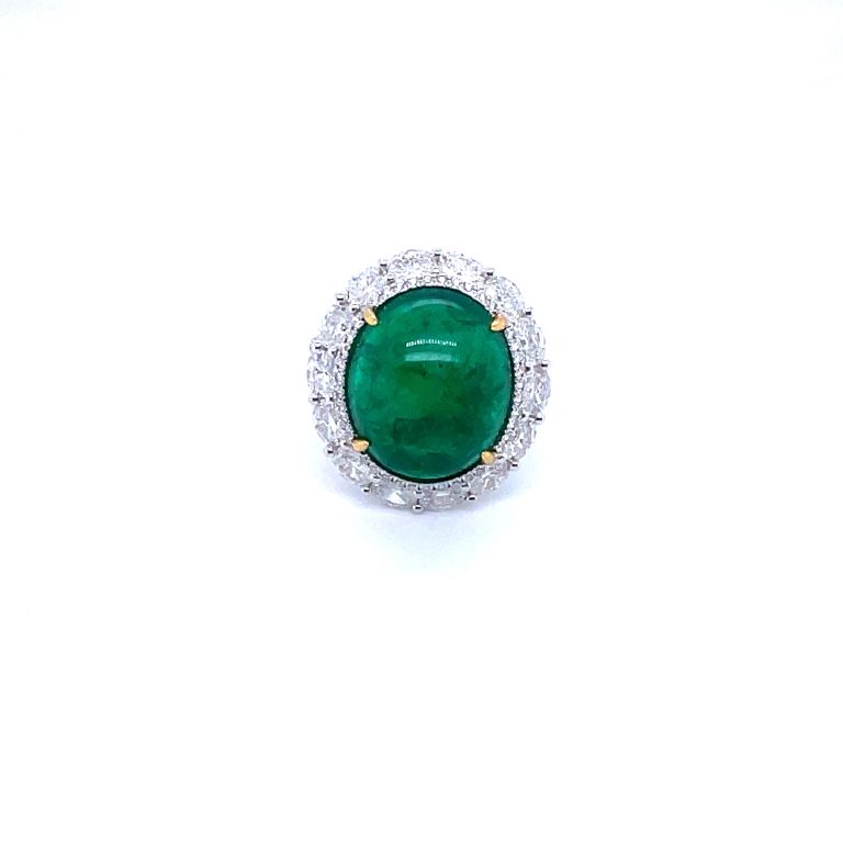 Emerald Ring ( Cabochon)