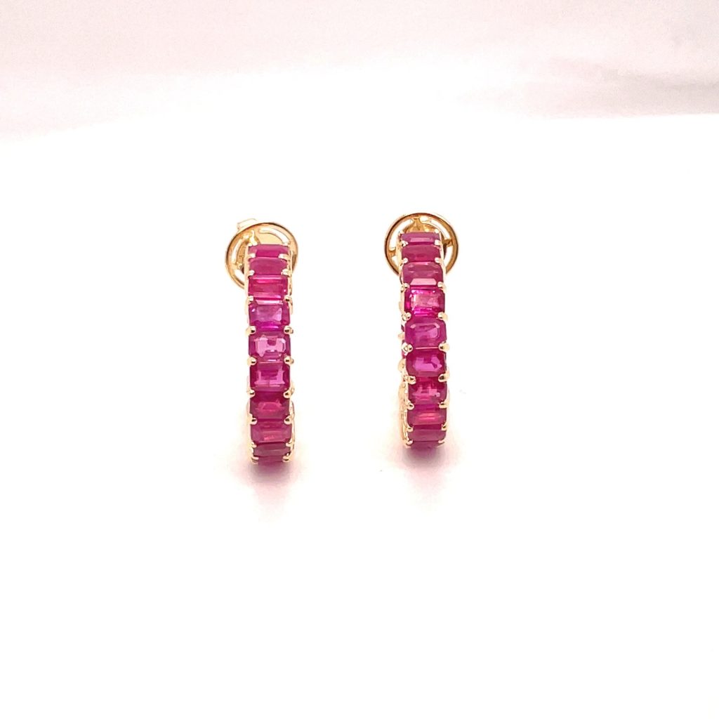 Ruby Eternity Hoop