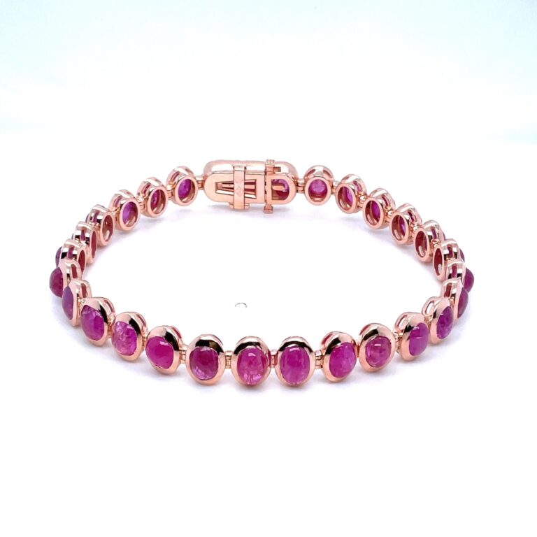 Ruby Cabochon Bracelet