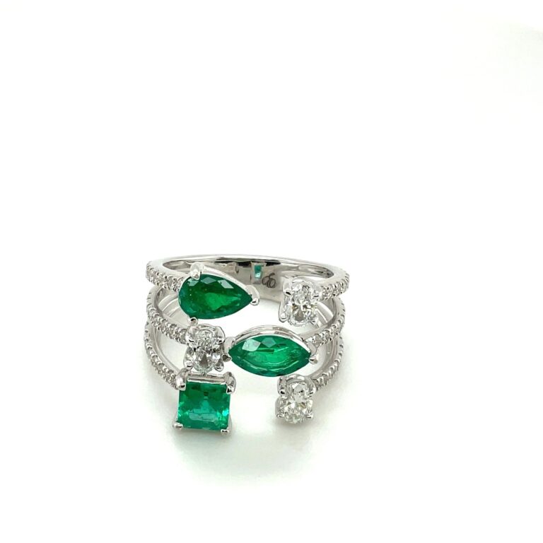 Emerald Fancy Cut Ring