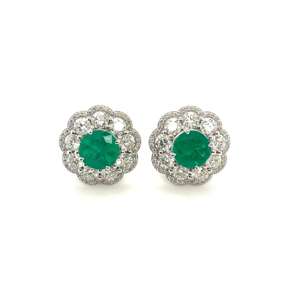 Emerald & Diamond Earrings(24.3.24)