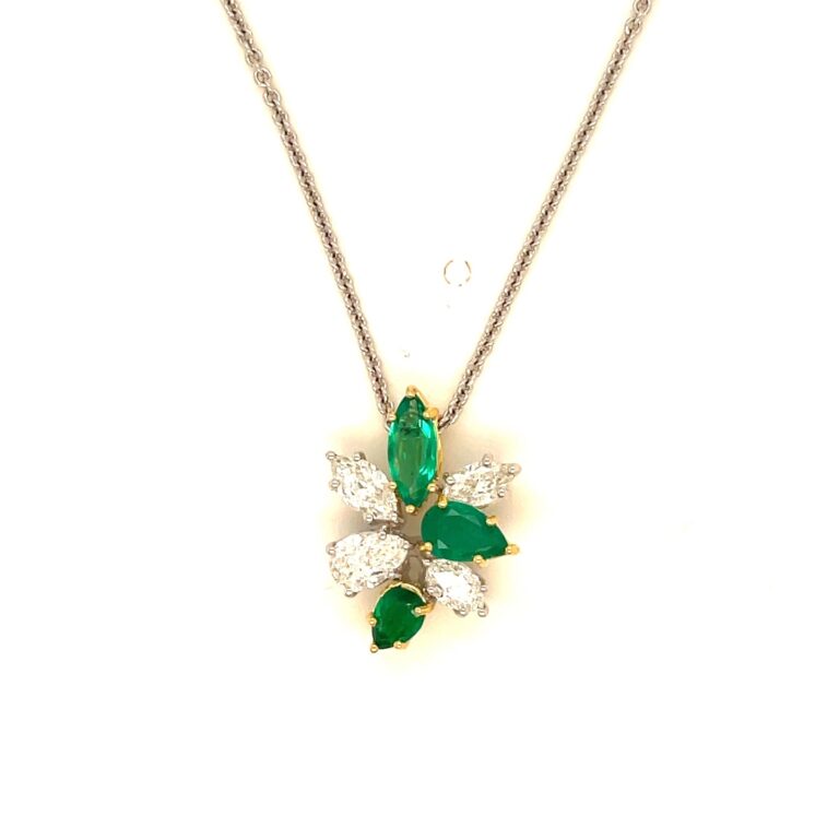 Emerald & Diamond Necklace