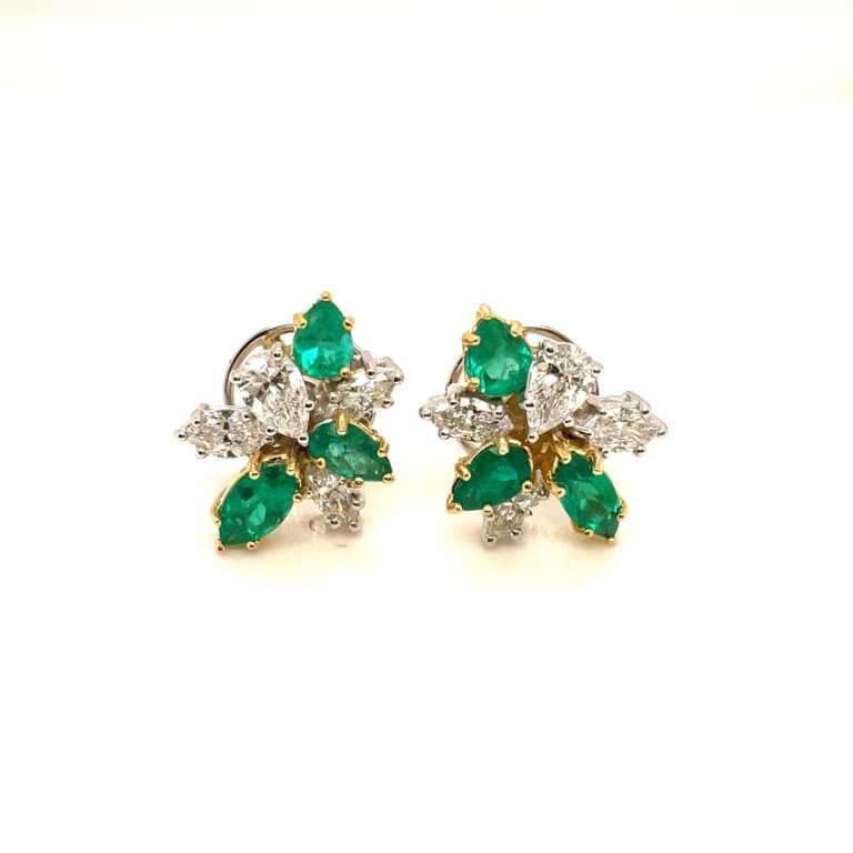 Emerald & Diamonds Earrings