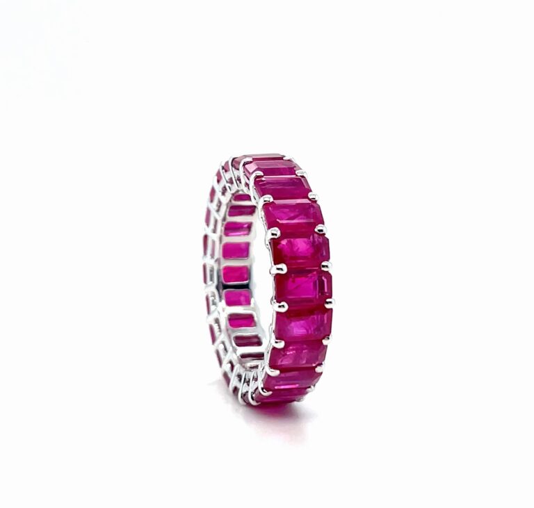 Ruby Eternity Ring White Gold